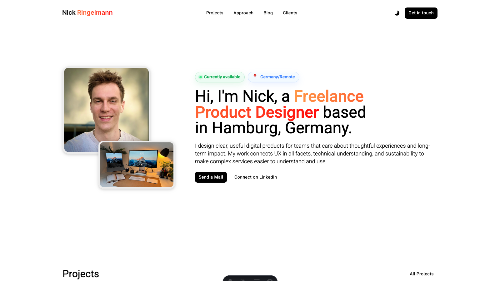 nickringelmann.com live website screenshot