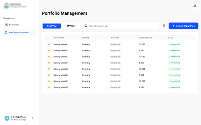Encavis AG Asset Data Management Tool