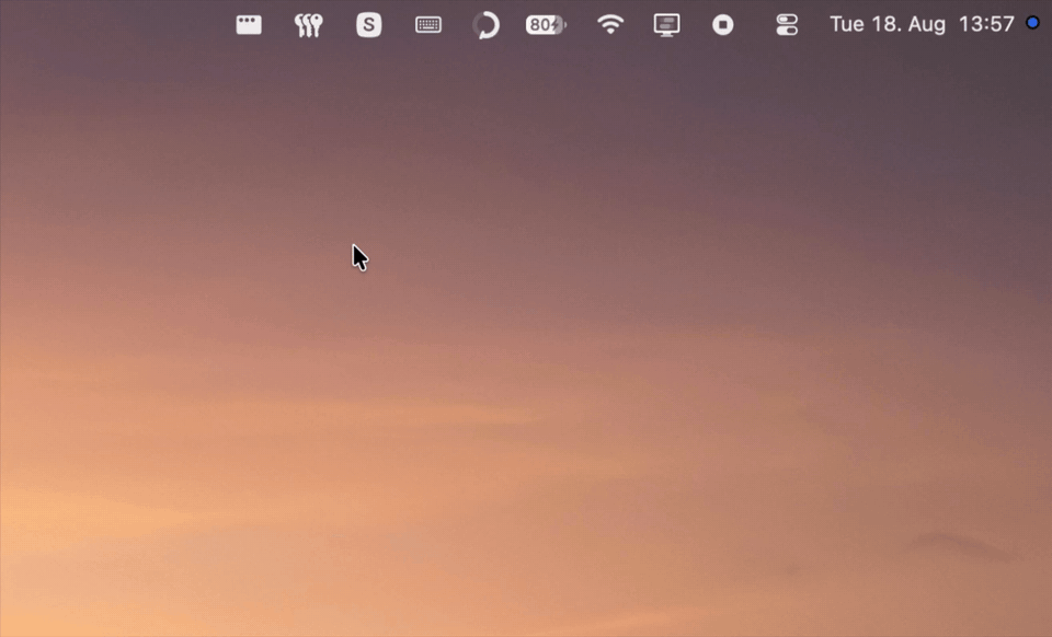 Cleankey menu-bar utility switching keyboard cleaning on and off
